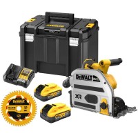 Dewalt DCS525H2T-GB 18V XR Brushless Plunge Saw - 2x 5Ah Powerstack Batteries, Charger & TStak Case £699.00